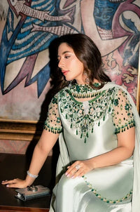 Embroidered Shamooz Silk 3-Piece Suit with Chiffon Dupatta | Ready to Wear