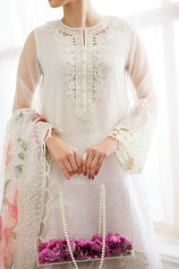 03-Piece Embroidered Organza Suit | Ready To Wear