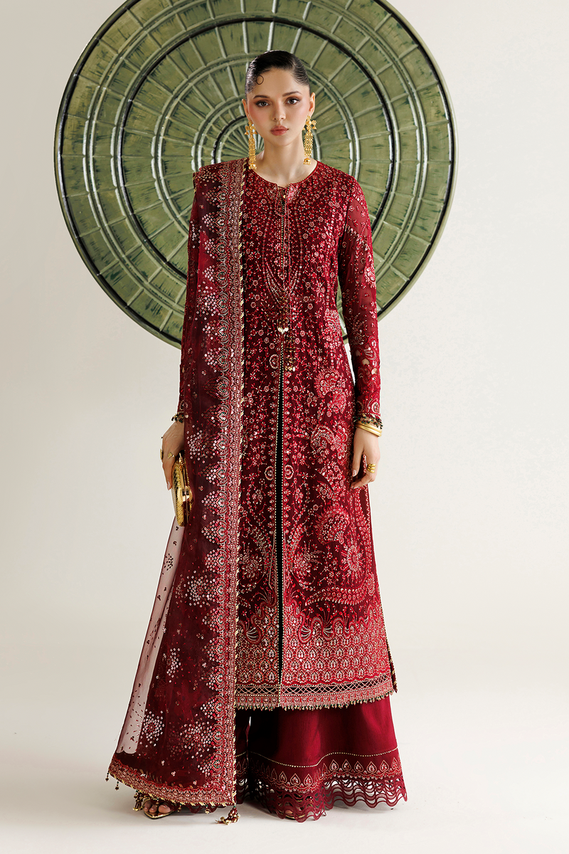Embroidered Chiffon 3-Piece Suit With Organza Dupatta | Ready To Wear