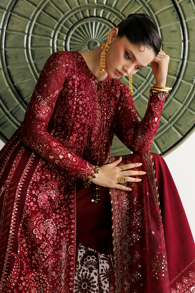 Embroidered Chiffon 3-Piece Suit With Organza Dupatta | Ready To Wear