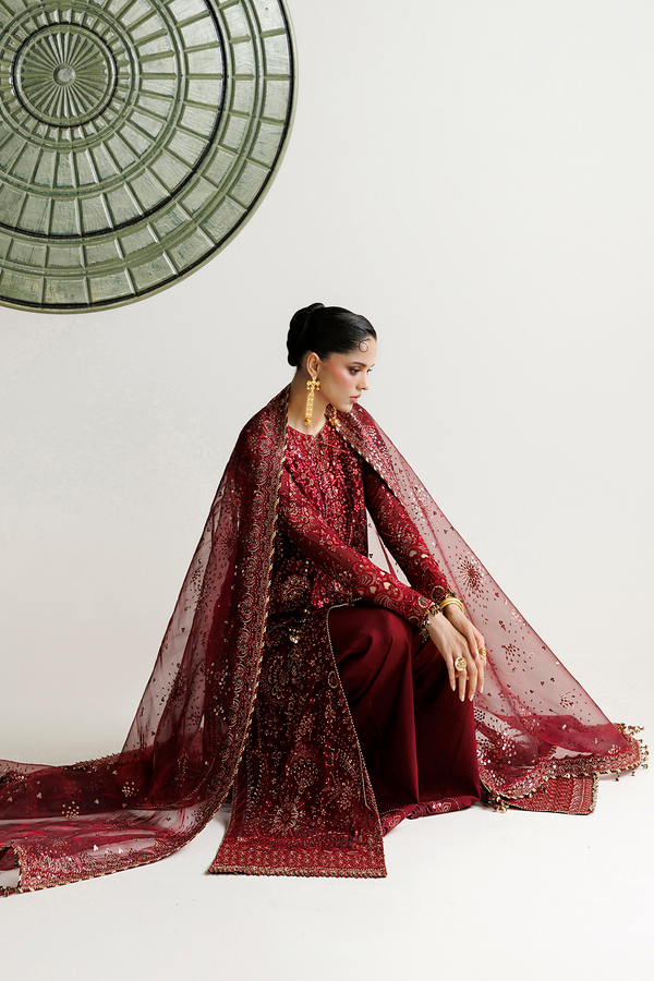 Embroidered Chiffon 3-Piece Suit With Organza Dupatta | Ready To Wear