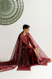 Embroidered Chiffon 3-Piece Suit With Organza Dupatta | Ready To Wear