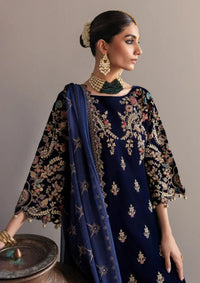 Embroidered Velvet 3-Piece Suit with Chiffon Dupatta | Ready to Wear