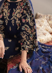 Embroidered Velvet 3-Piece Suit with Chiffon Dupatta | Ready to Wear