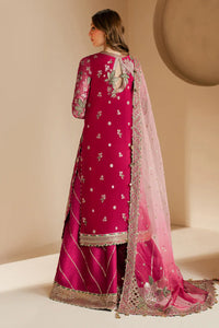 Pink Chiffon Embroidered Formal Suit with Silk Trouser & Net Dupatta | Ready to Wear