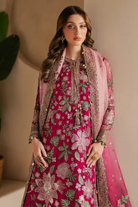 Pink Chiffon Embroidered Formal Suit with Silk Trouser & Net Dupatta | Ready to Wear
