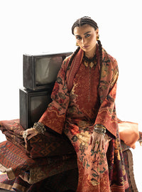 Lawn Embroidered 3-Piece Suit with Chiffon Dupatta | Ready to Wear