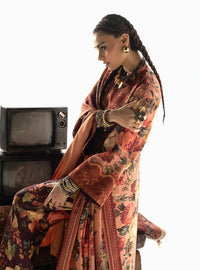 Lawn Embroidered 3-Piece Suit with Chiffon Dupatta | Ready to Wear