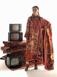 Lawn Embroidered 3-Piece Suit with Chiffon Dupatta | Ready to Wear