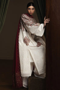 03-Piece Embroidered Lawn Suit With Chiffon Dupatta | Ready To Wear