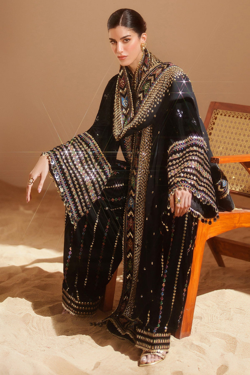 03-Piece Luxury Heavy Embroidered Lawn  Suit - Ready To Wear