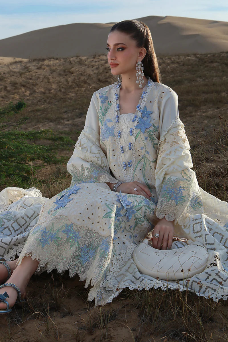 03-Piece Embroidered Lawn Suit WIth Borsha Dupatta | Ready To Wear