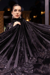 Sequin Embroidered Sheesha Silk  3-Piece Formal Suit with Silk Dupatta | Ready to Wear