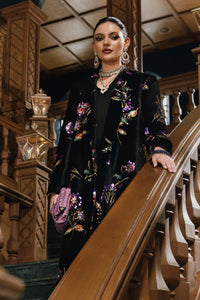Sequin Embroidered Sheesha Silk  3-Piece Formal Suit with Silk Dupatta | Ready to Wear