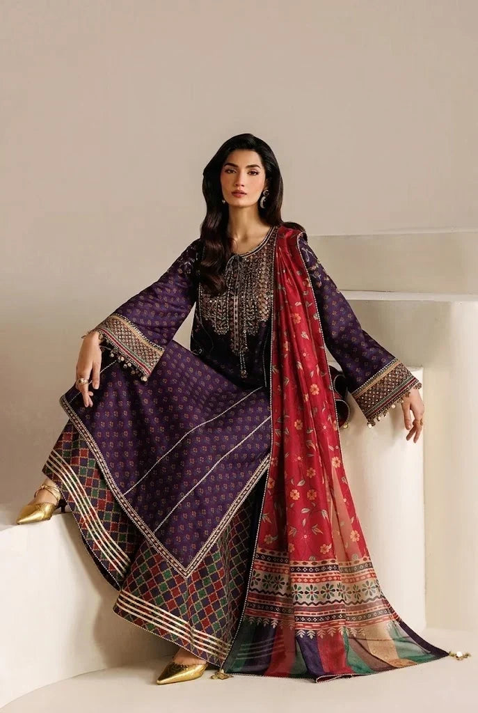 03-Piece Embroidered Lawn Suit | Ready To Wear