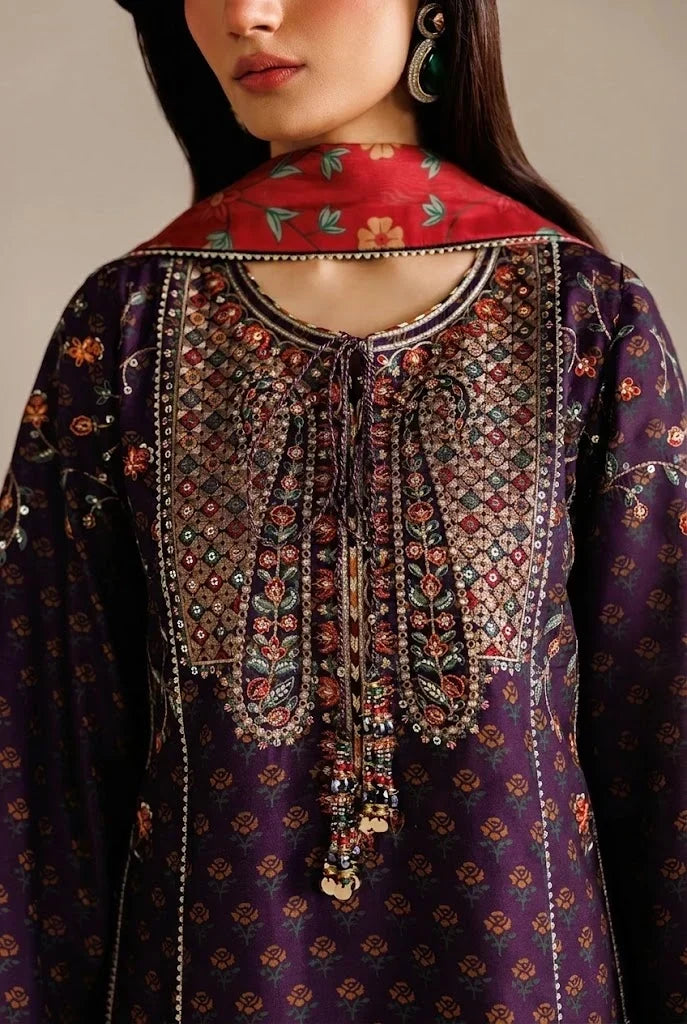 03-Piece Embroidered Lawn Suit | Ready To Wear