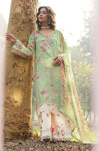 Pastel Mint & Blush Floral: Printed Lawn Suit | Ready To Wear